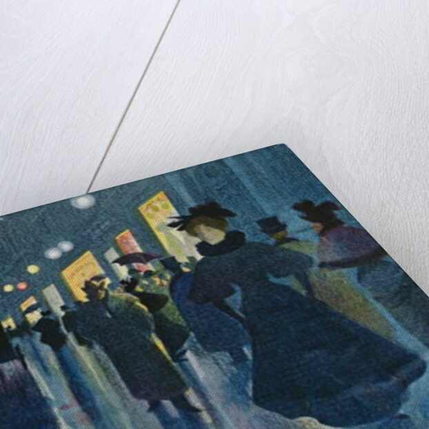 Munich Street at Night by Karl Vetter