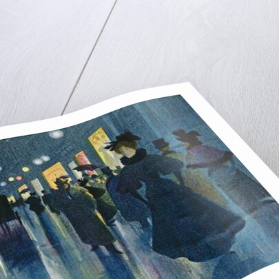 Munich Street at Night by Karl Vetter