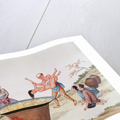 Plunging a woman into boiling water by School Chinese