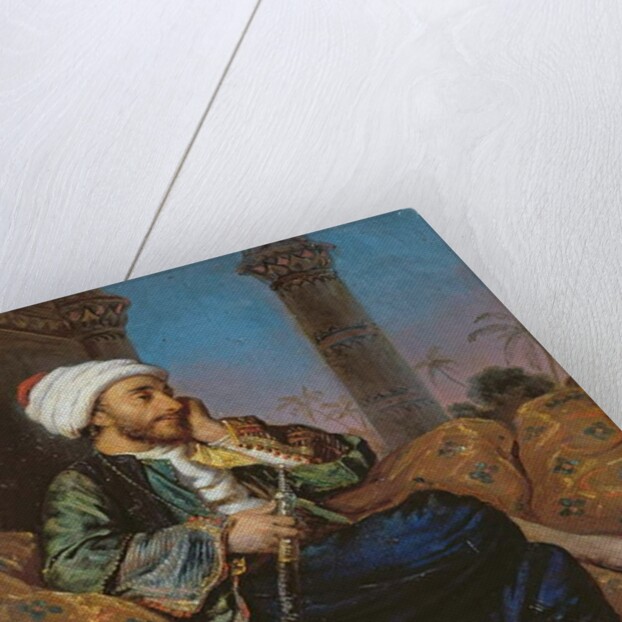 An Egyptian Man Smoking a Hookah by Louis Leopold Boilly