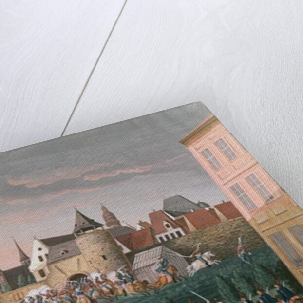 Rush of Imperial troops at Hoscht, 28th August 1800 by French School