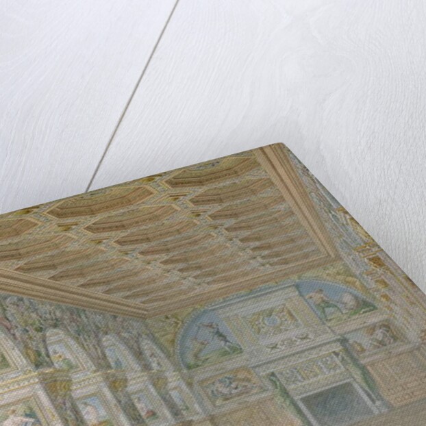 Ms 1014 The ballroom at Fontainebleau, plate from an album by Charles Percier