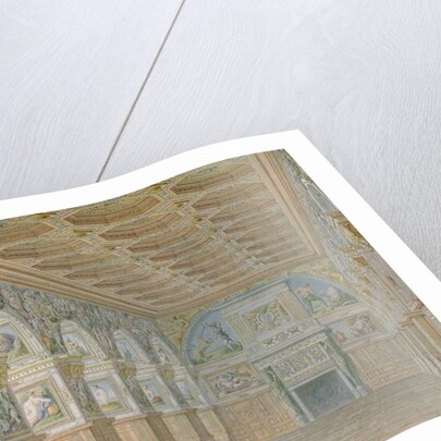 Ms 1014 The ballroom at Fontainebleau, plate from an album by Charles Percier