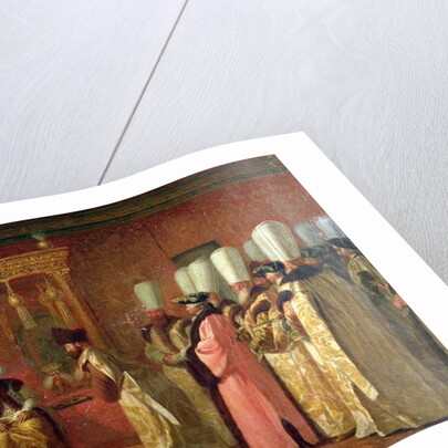 Audience of Charles Gravier, Comte de Vergennes, with the Sultan Osman III in Constantinople, 1755 by Antoine Favray