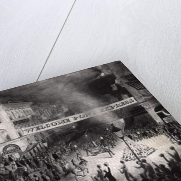 Triumphant Arrival of the First Pony Express Messenger in Sacramento, 13th April 1860 by American School