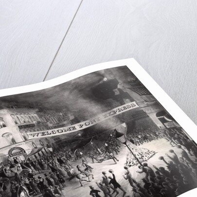 Triumphant Arrival of the First Pony Express Messenger in Sacramento, 13th April 1860 by American School