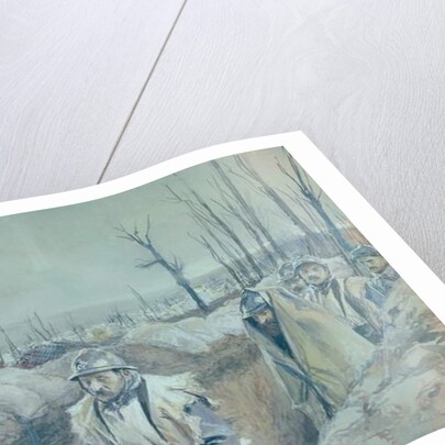 A Trench in Artois, 1915-16 by Francois Flameng