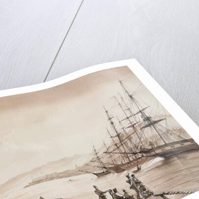 View of Fort Bab Azoun from the Port, Algiers, c.1830-31 by Yung Yung