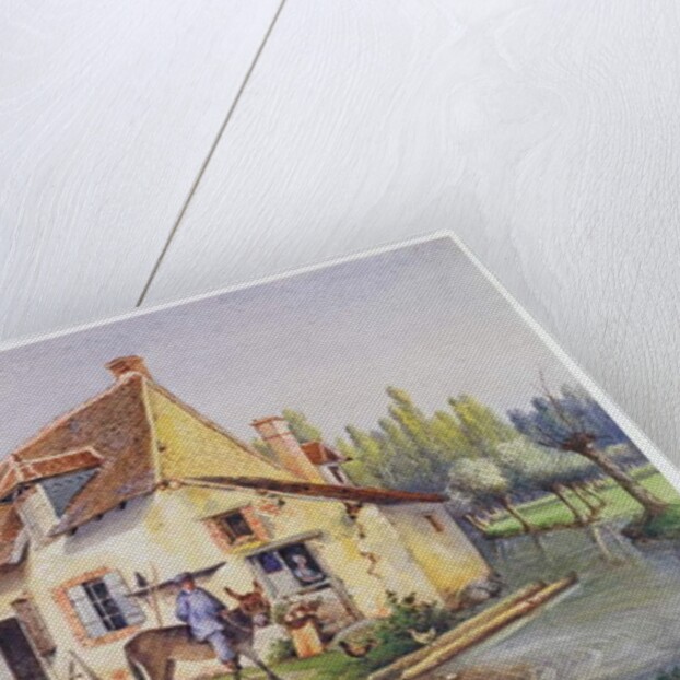 Farm in the Epernay region, c.1850 by French School