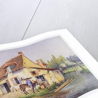 Farm in the Epernay region, c.1850 by French School