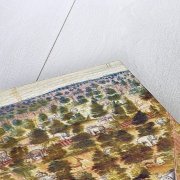 Elephant Hunt in Siam, from an account of the Jesuits in Siam, 1688 by French School