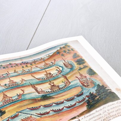 Arrival of the French Ambassadors to Siam, from an account of the Jesuits in Siam, 1688 by French School