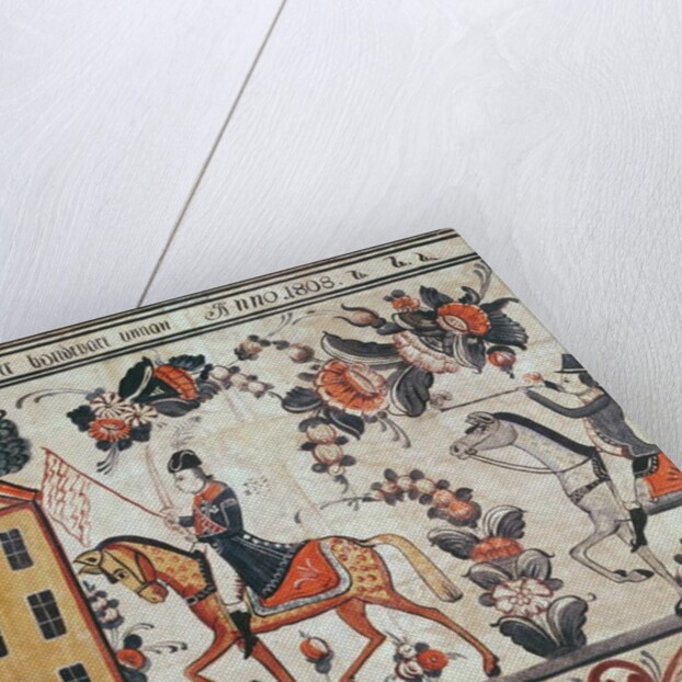 The flight of Napoleon, 1808 by Swedish School