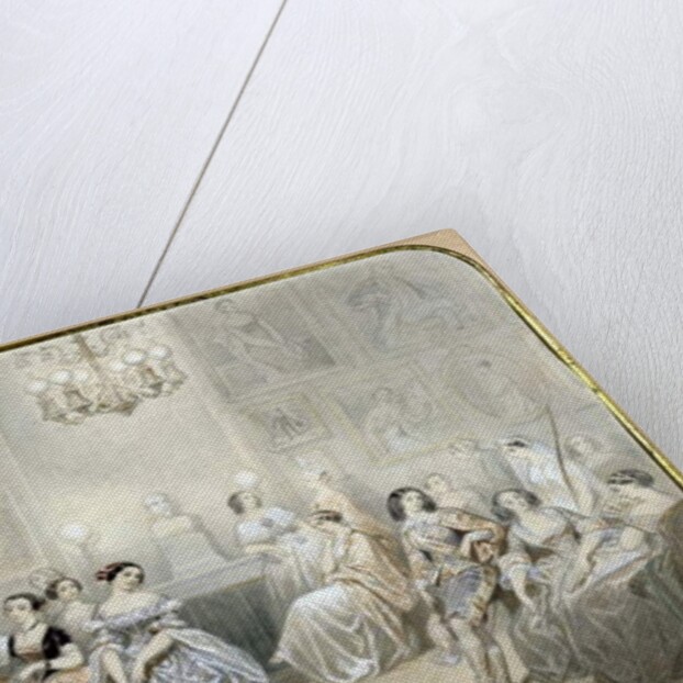 The actress Mlle Rachel in the foyer of the Comedie Francaise by Henri de Montaut