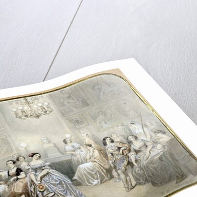 The actress Mlle Rachel in the foyer of the Comedie Francaise by Henri de Montaut