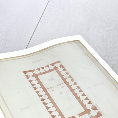 Plan of the Temple of Solomon in Jerusalem, mid 19th century by Andre Lenoir