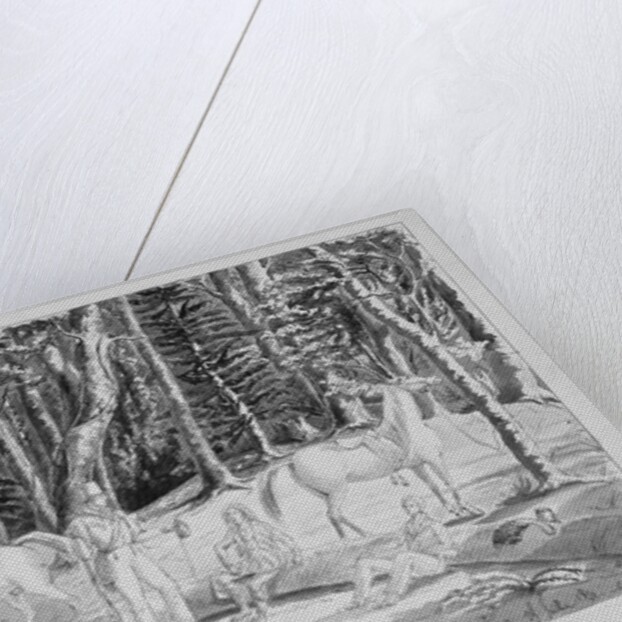 Travellers with an Indian Guide in the Forest of Saginaw, 1831 by Gustave de Beaumont