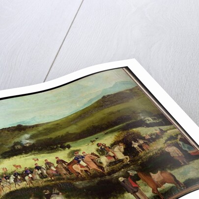 Simon Bolivar and Francisco de Paula Santander travelling to Bogota with the army of the 'Libertador' after the victory of Boyaca, 10th August 1829 by Francisco de Paula Alvarez