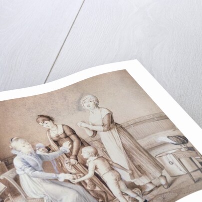 Scene of Family Life, early nineteenth century by French School