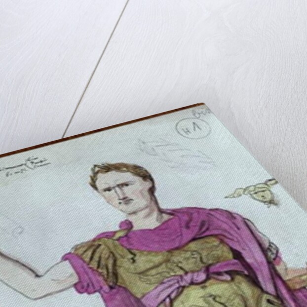 Costume design for Julius Caesar from 'La Mort de Pompee' by Corneille, 1906 by Desire Chaineux