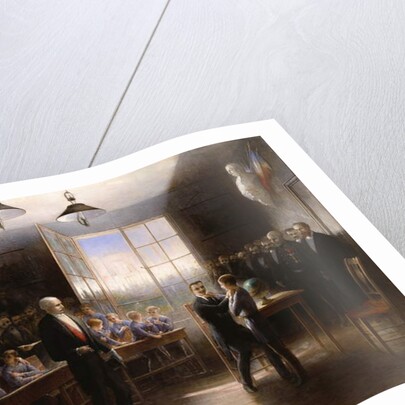 Visit of President Felix Faure to the Institution Nationale des Sourds-Muets, 1887 by Hendrieus Jacobus Burgers