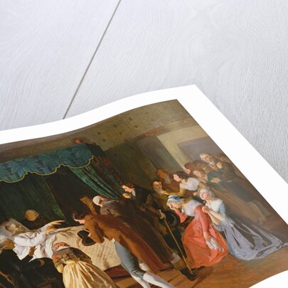 The Last Moments of Abbe Charles Michel de l'Epee 1838 by Frederic Peyson