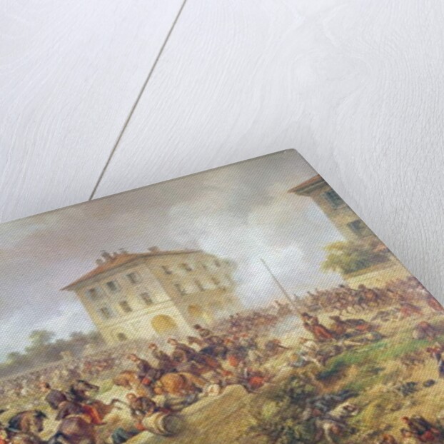 Fighting at the bridge of Boffalora during the battle of Magenta, 4th June 1859, c.1859 by French School