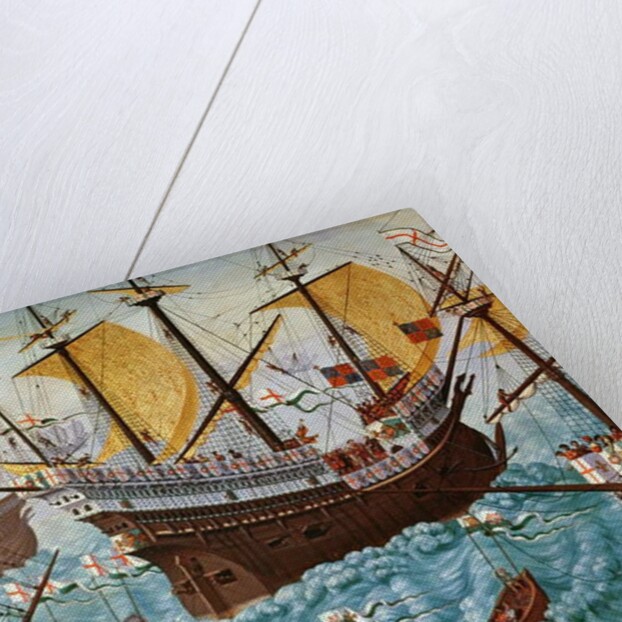 Embarkation of Henry VIII on board the Henry Grace à Dieu in 1520 by Friedrich Bouterwek