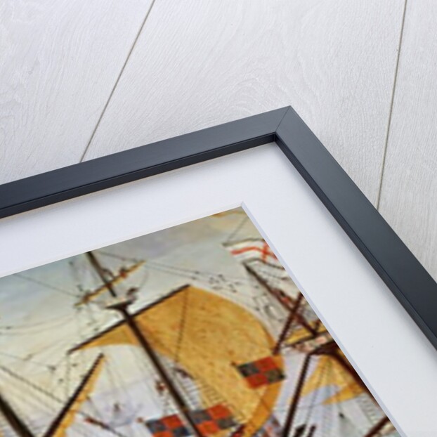 Embarkation of Henry VIII on board the Henry Grace à Dieu in 1520 by Friedrich Bouterwek