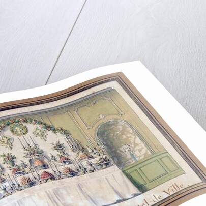 Buffet for a ball at the Hotel de Ville, Paris, 1745 by Jacques-Francois Blondel