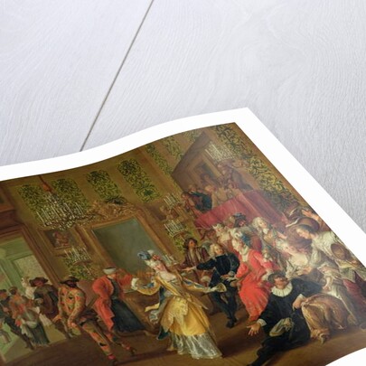 A Bal Pare during the Carnival, c.1710 by French School