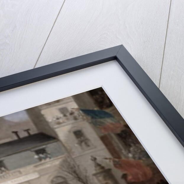 The Return of the Troops to Paris from the Crimea, Boulevard des Italiens, in front of the Hanover Pavilion, December 1855 by Emmanuel Masse