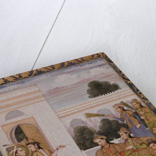 Joseph presented to the wives of Mizr by Zuleika, Potiphar's wife, episode from the popular Persian poem 'Yusuf and Zulaikha' by Jami c.1780 by School Mughal