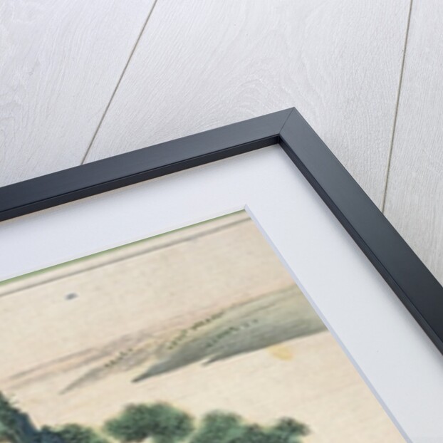 A man writing and his family by the side of a river by School Chinese