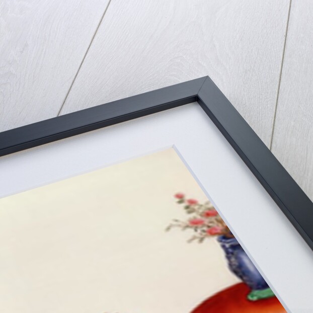 Elegant Chinese lady smelling a flower by School Chinese