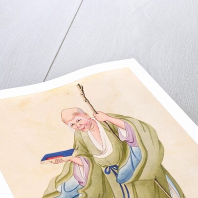 An old Chinese man by School Chinese