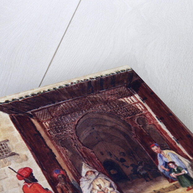 Entry of a mosque in Algiers, c.1830 by Theodore Leblanc