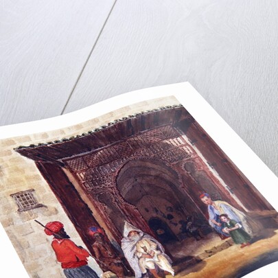 Entry of a mosque in Algiers, c.1830 by Theodore Leblanc