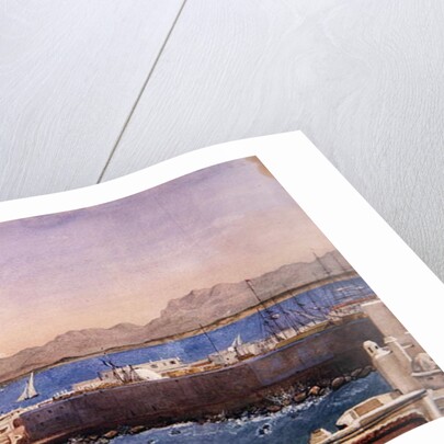 The Harbour and Jetty at Algiers, c.1830 by Theodore Leblanc