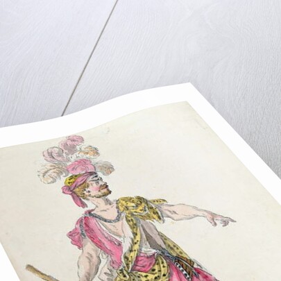 Costume design for a performance in Paris in 1762 of Lully's opera 'Acis et Galatee' by Nicolas Boquet
