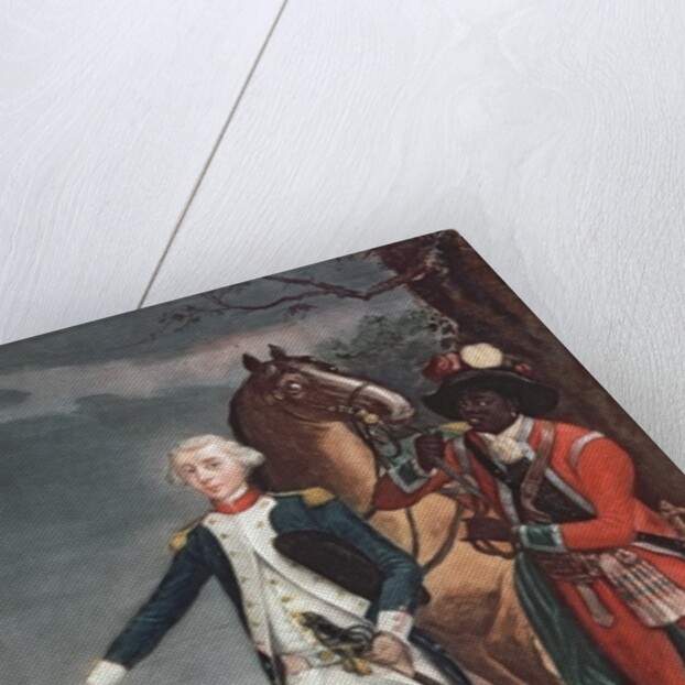 Portrait of the Marquis de La Fayette with an Aide-de-Camp during the American War of Independence by French School