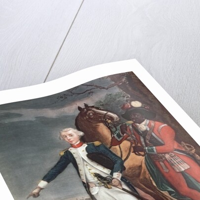 Portrait of the Marquis de La Fayette with an Aide-de-Camp during the American War of Independence by French School