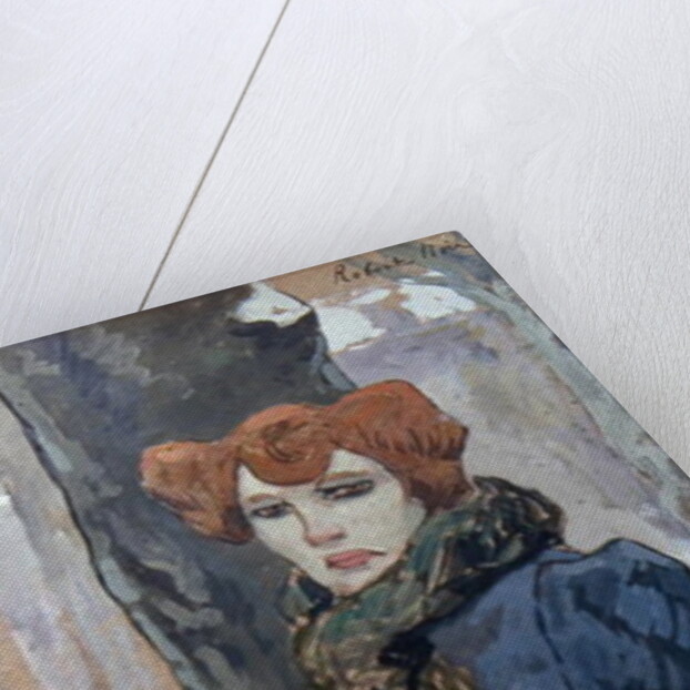 A prostitute in a forest in winter by Robert Noir