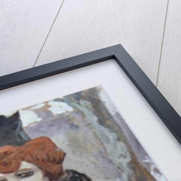 A prostitute in a forest in winter by Robert Noir