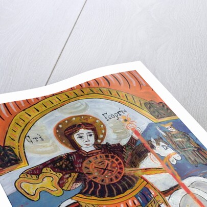 Saint George and the Dragon by School Serbian