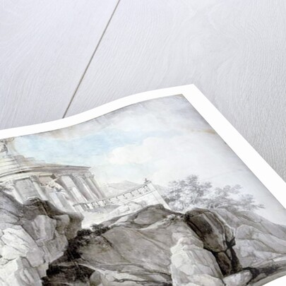 Project for an artificial mountain in honour of the Festival of Reason to erected in a public garden at Bordeaux, 1795 by L. Dutourd