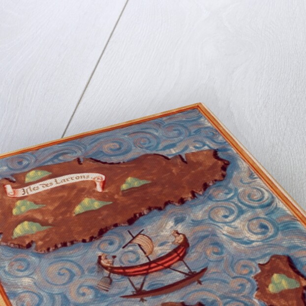 Ms 24224 Fol.20v Map of the Ladrones Islands by French School