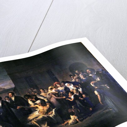 Jean-Louis Alibert treating typhoid patients at the Hopital Saint-Louis by French School