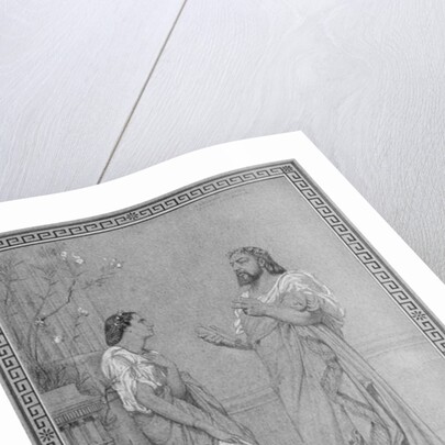 Theophile Gautier and Maria Favart by Gustave Clarence Rodolphe Boulanger