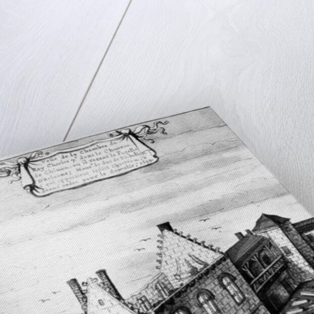 View of the chamber at the Castle of Chinon where King Charles VII of France received Joan of Arc in 1429 by Louis Boudan